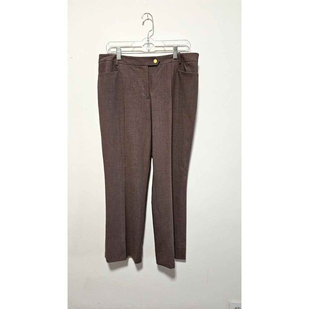 Calvin Klein Modern Fit Trousers Brown Sz 10